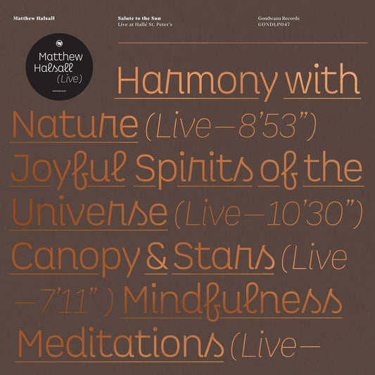 Matthew Halsall  - Salute to the Sun Live at Hallé St. Peter's